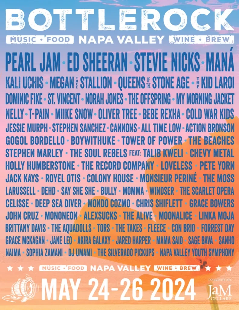 Bottlerock Napa Valley 2024 Line up