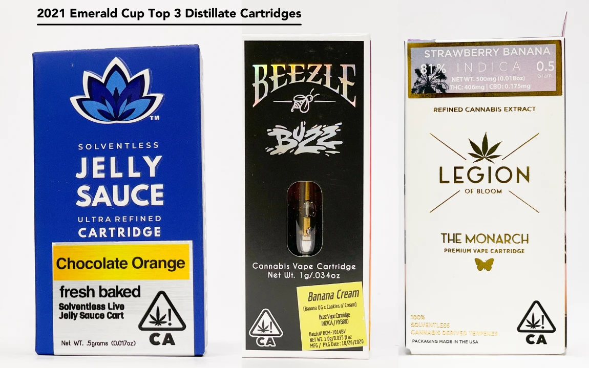 Emerald Cup Top 3 Distillate Cartridges