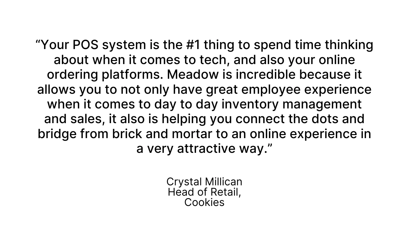 Cookies cannabis retail software Meadow