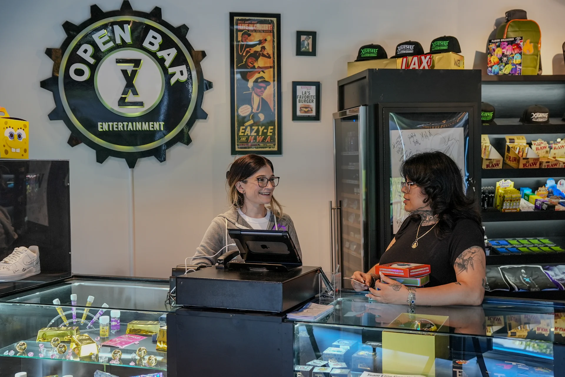 West Coast Collective budtenders working on Meadow POS after a zero-downtime switch from their previous system