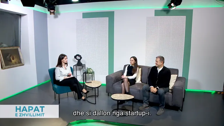 Dancho Dimkov and Natasha Razmoska interviewed on Alsat-M's Hapat e Zhvillimit about scaling up