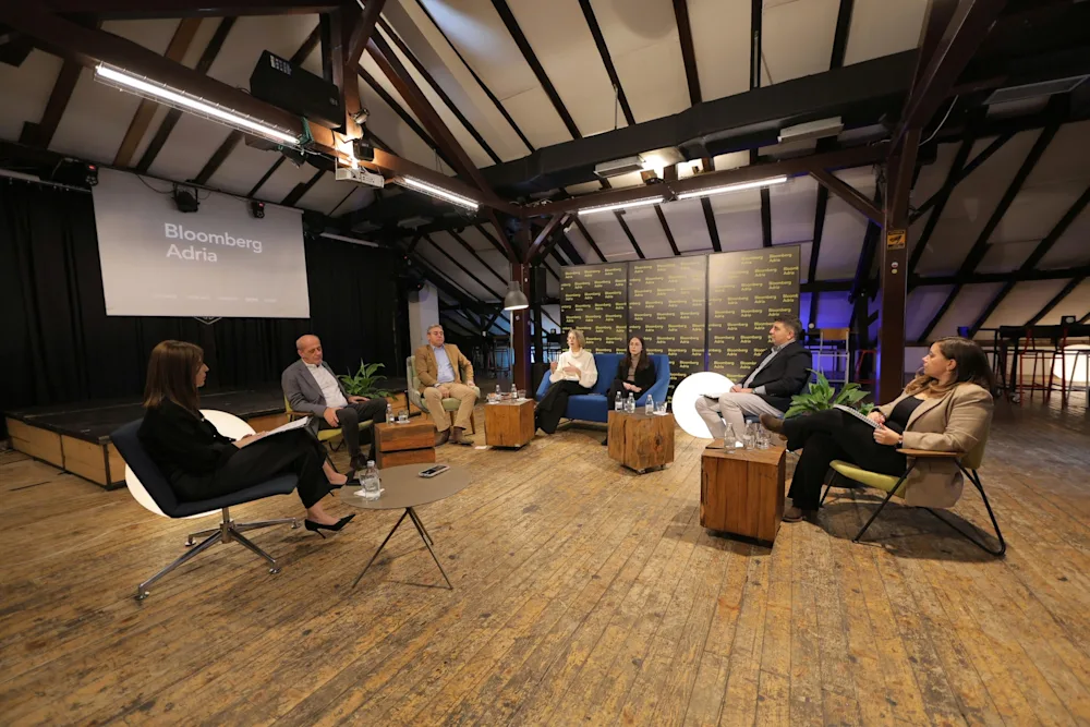 The productivity panel at Bloomberg Adria's Not So Small Talk round table in Skopje