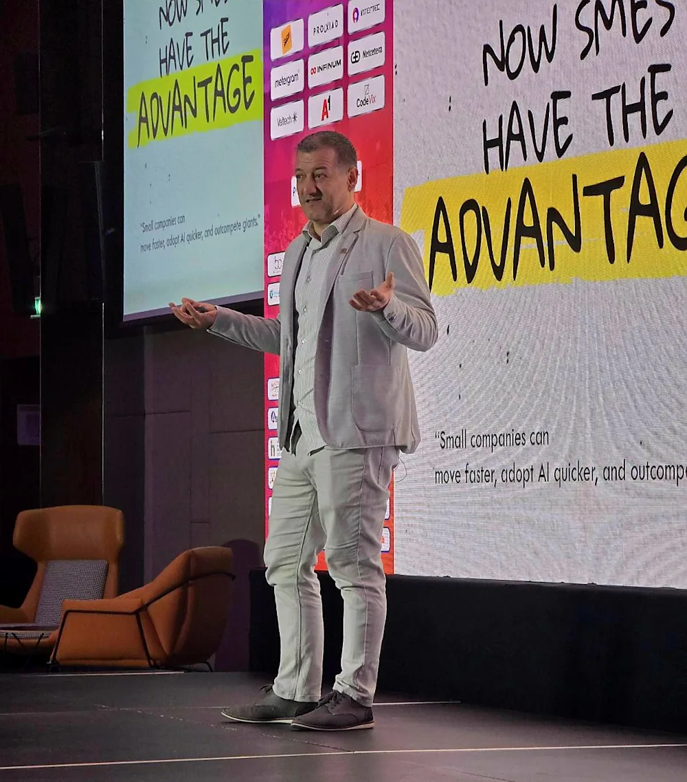 Conference slide: Now SMEs Have the Advantage
