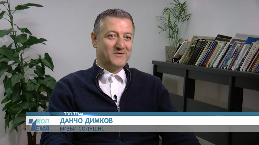 Dancho Dimkov interviewed on Telma TV's Top Tema about scaling and business diagnostics
