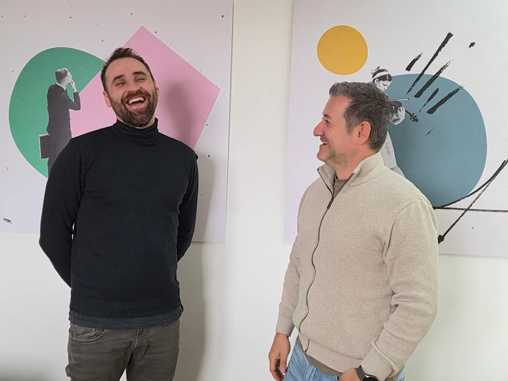 Business consultant Dancho Dimkov in conversation with Echo founder Miki Dimitrov