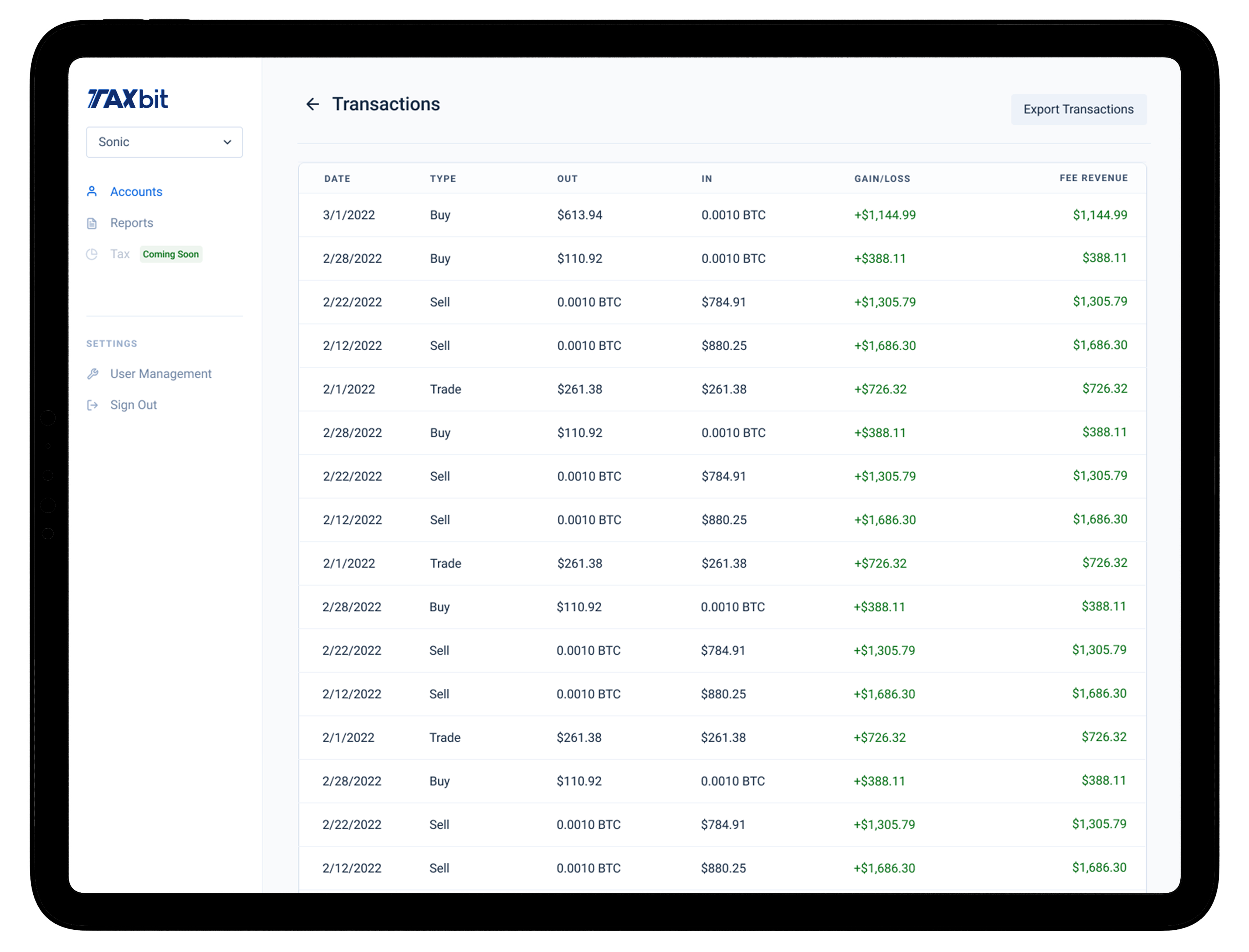 Unified Platform For Crypto Tax And Accounting - TaxBit