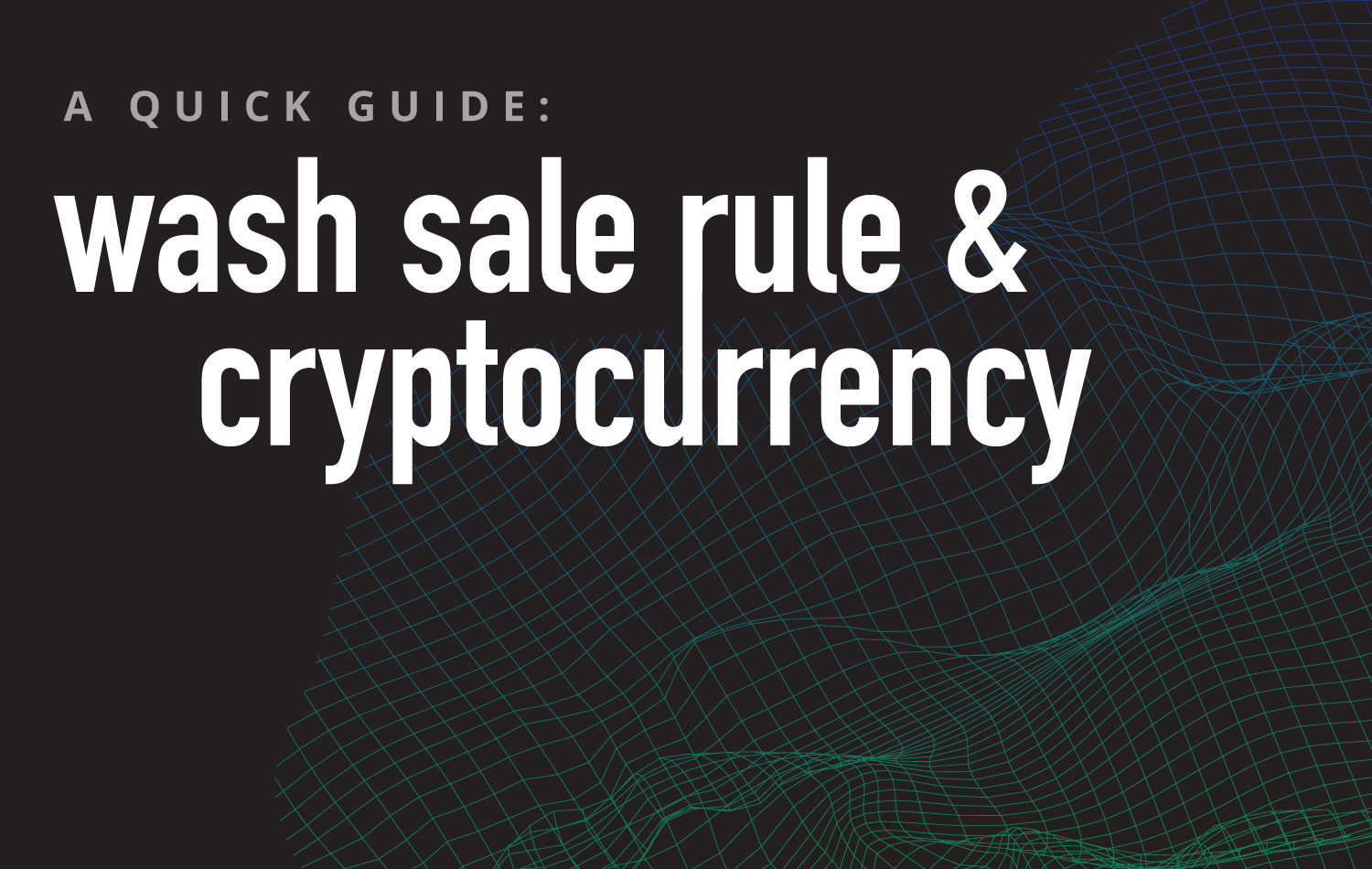 cryptocurrency wash sale rule