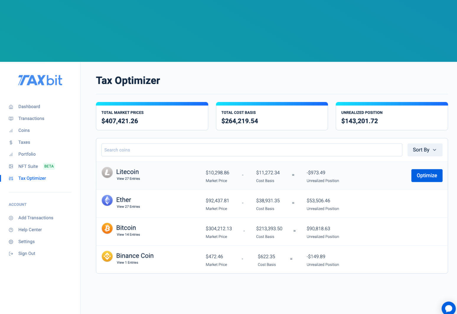 Harvesting Crypto Losses Just Got Easier: TaxBit Releases Updates To ...