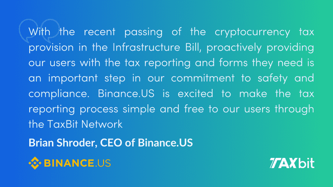 Binance.US Launches Tax Statements Portal And Joins TaxBit Network - TaxBit