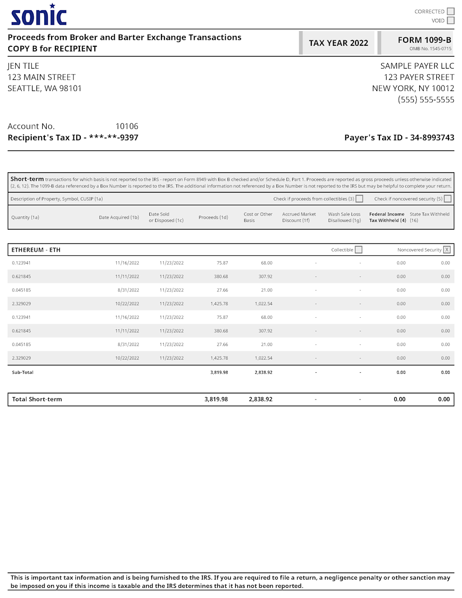 TaxBit Information Reporting Real time IRS Information Return TaxBit Information Reporting Real time IRS Information Return