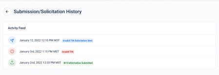 Dashboard Customer History