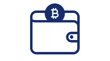 A wallet showing Bitcoin