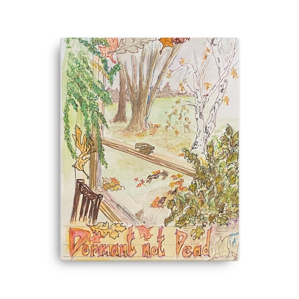 Autumn Transition Landscape Print – “Dormant Not Dead” Nature Art