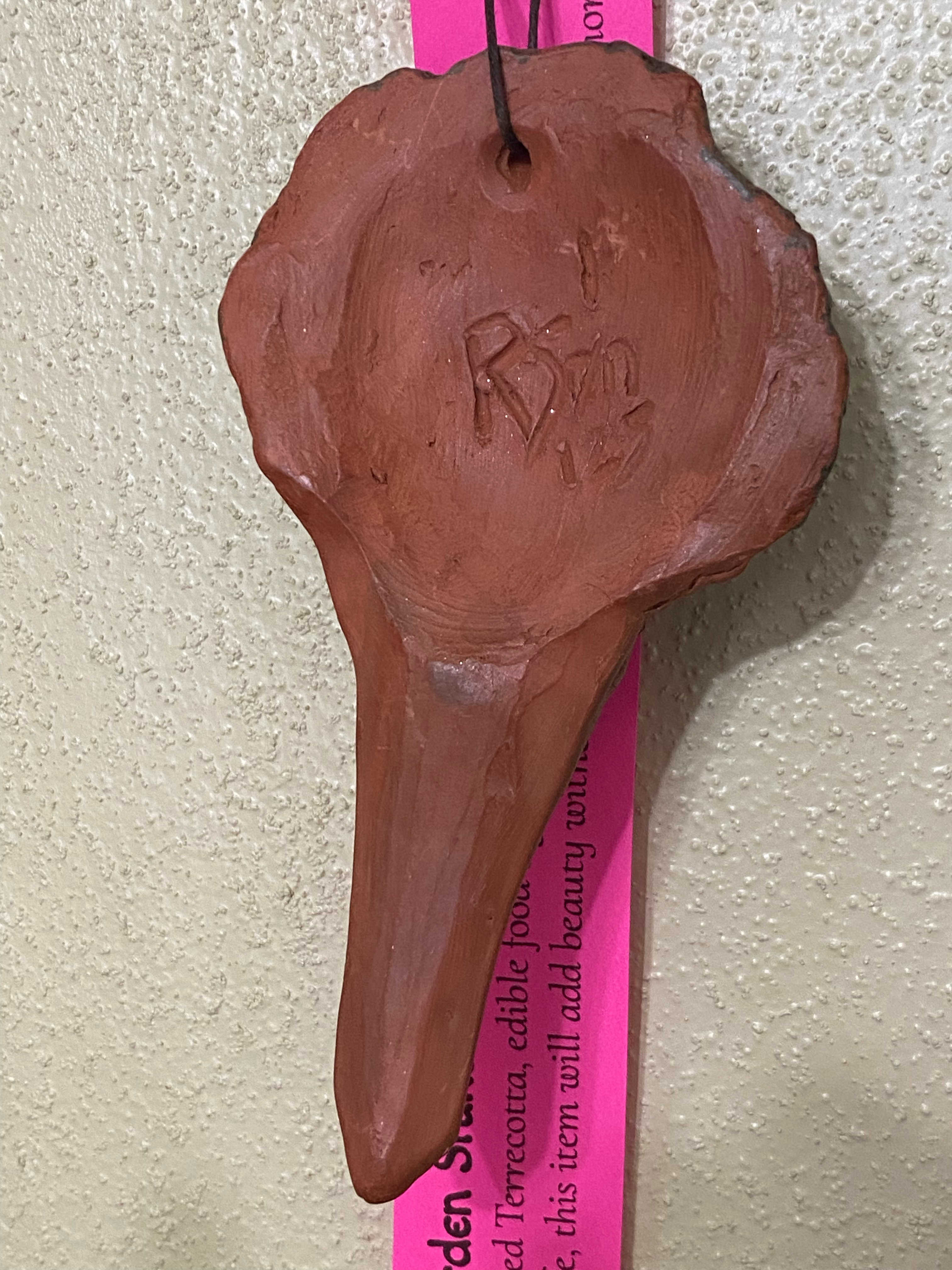 Terracotta Rhubarb Garden Stake - Image 2