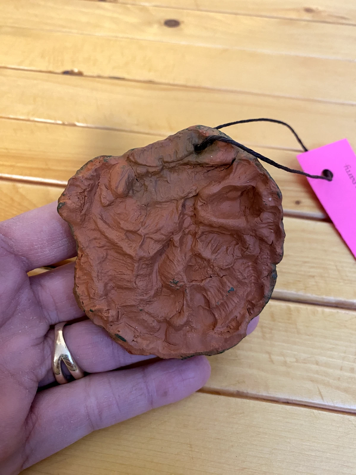 Small Echinacea Flower Cookie Press – Hand Sculpted Terracotta - Image 4