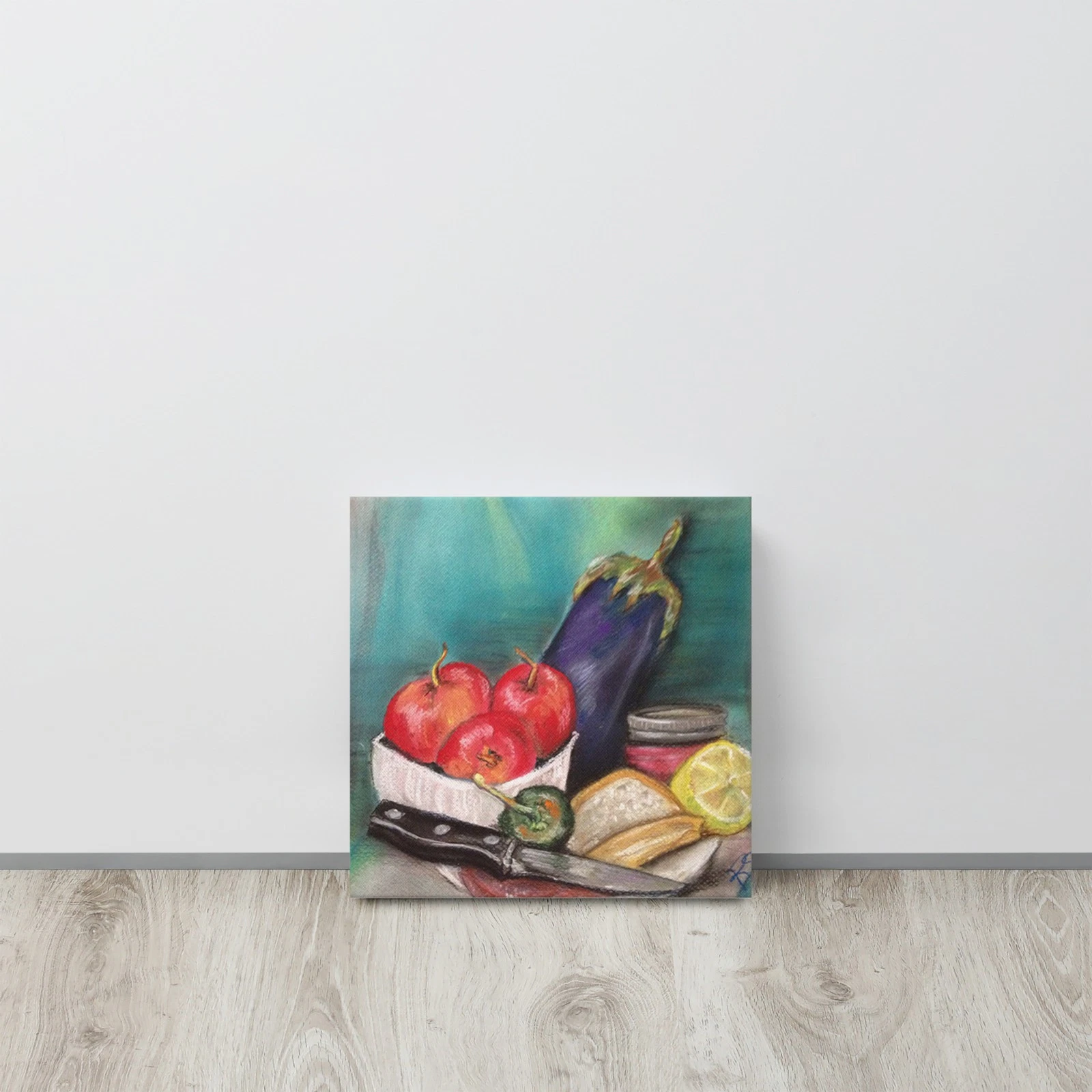 Kitchen Art Print - Eggplant - Print from Original Pastel - Image 2