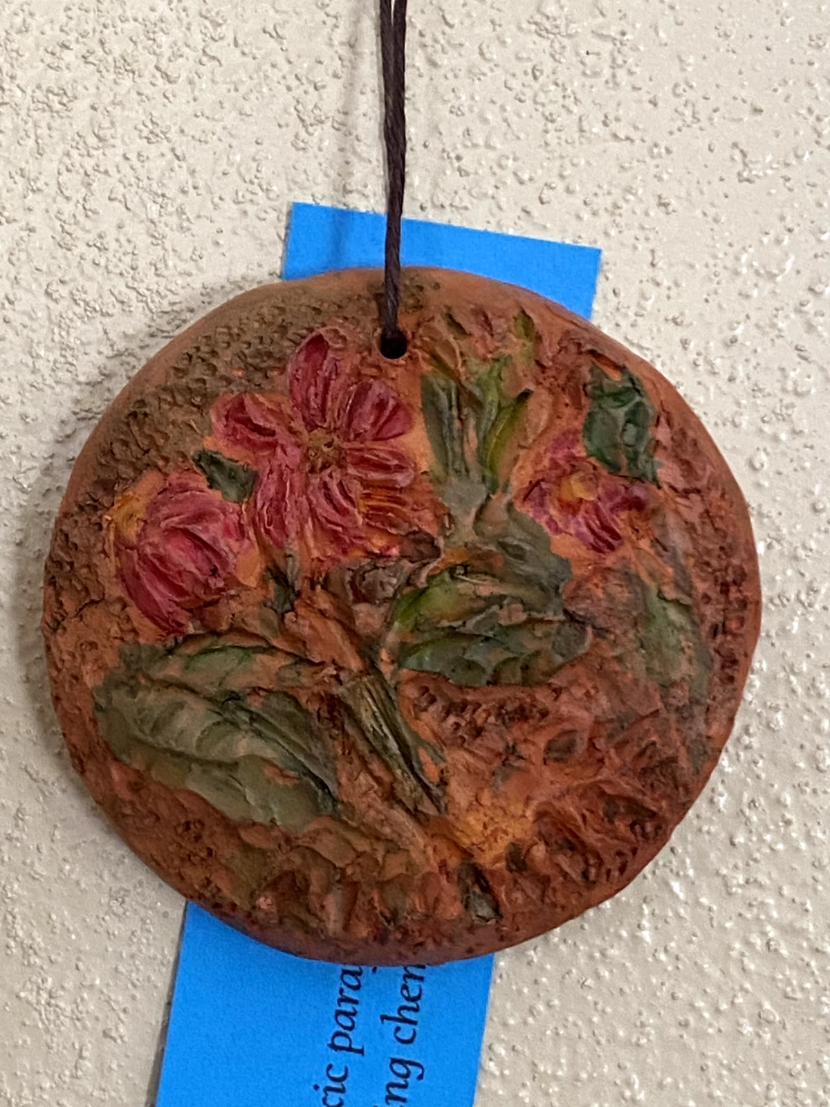Hand Sculpted Echinacea Cookie Press – Terracotta Floral Stamp