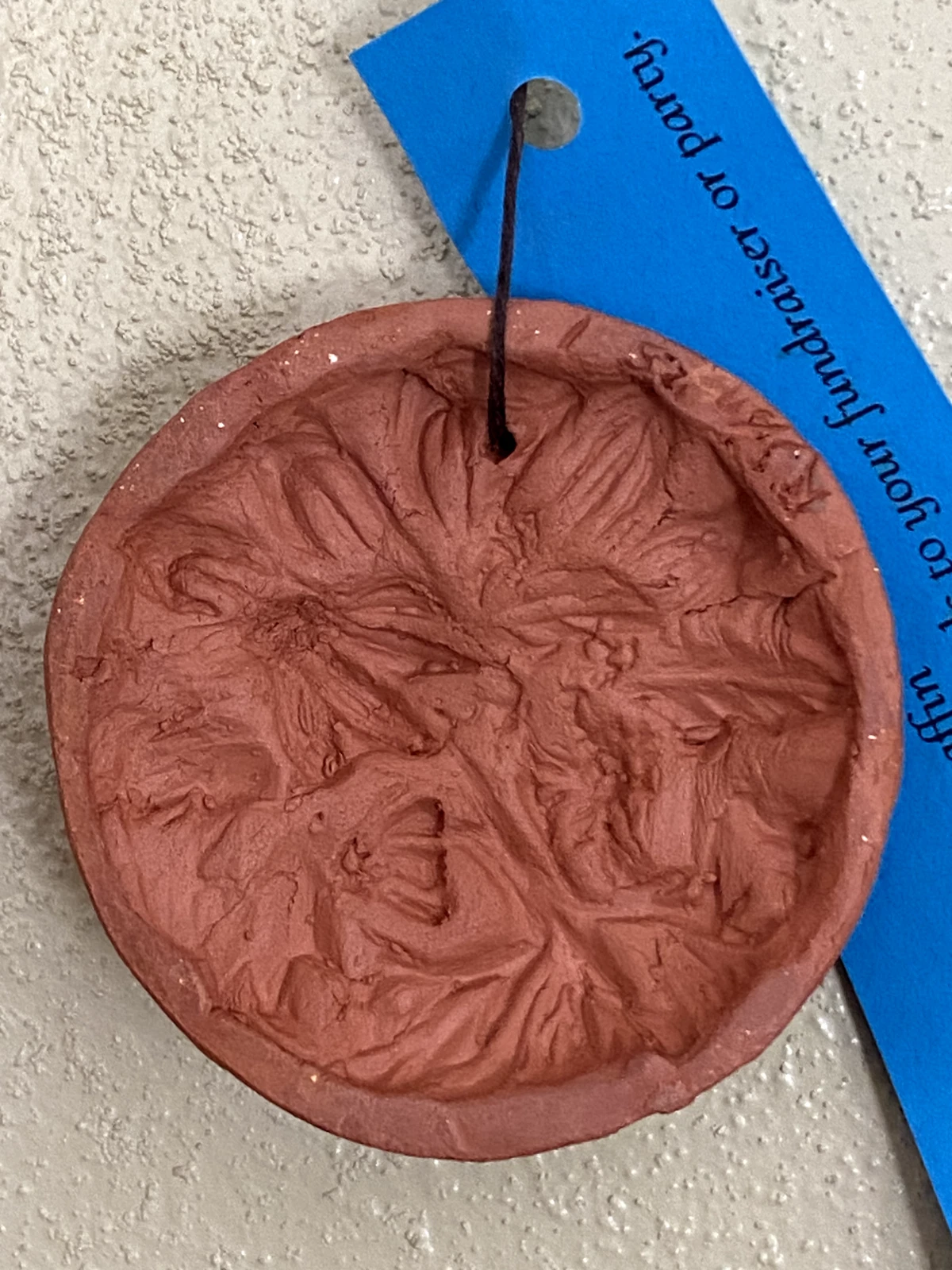 Hand Sculpted Echinacea Cookie Press – Terracotta Floral Stamp - Image 3