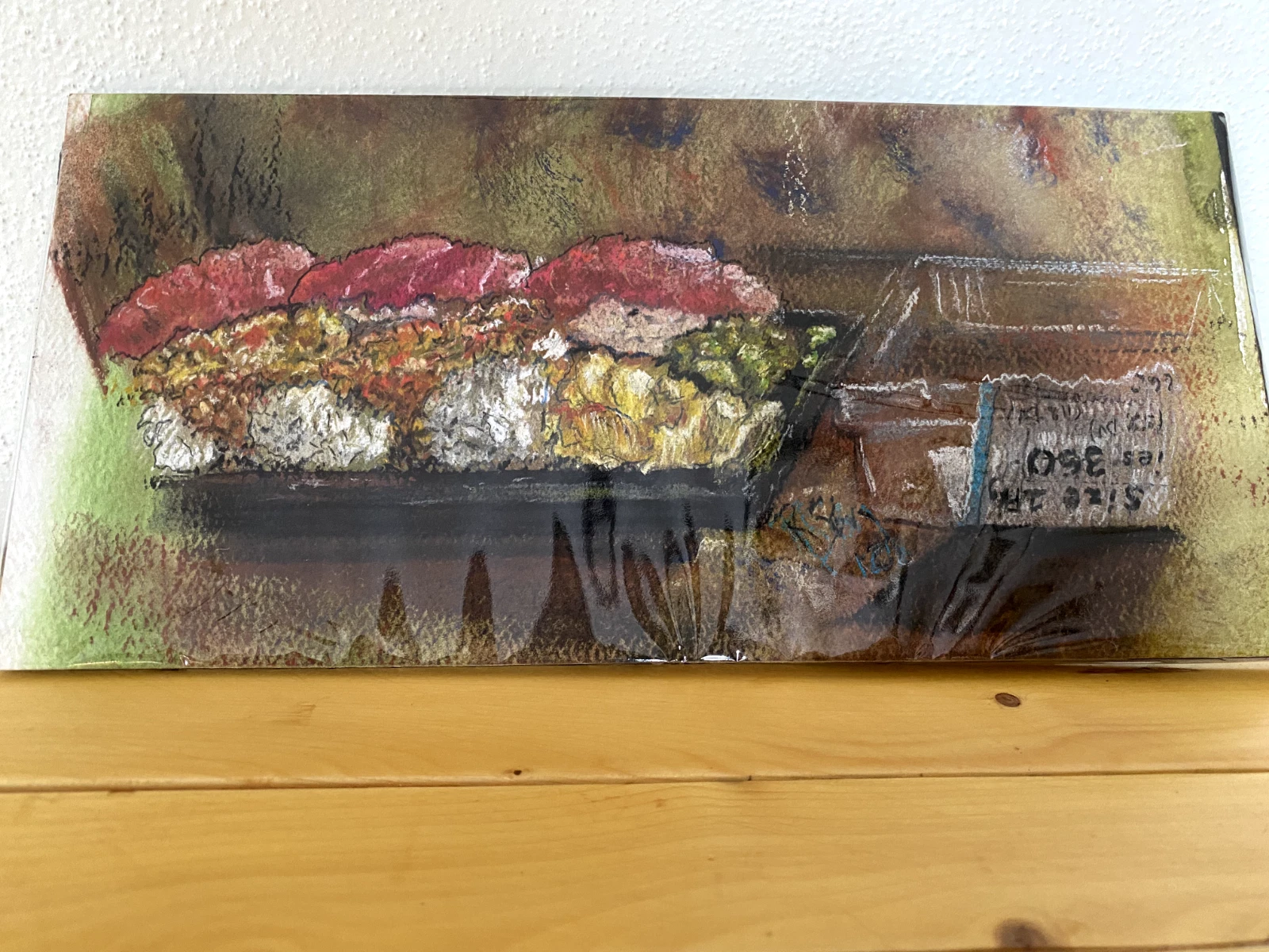 Original Pastel Sushi Still Life – Piggly Wiggly Wisconsin Art