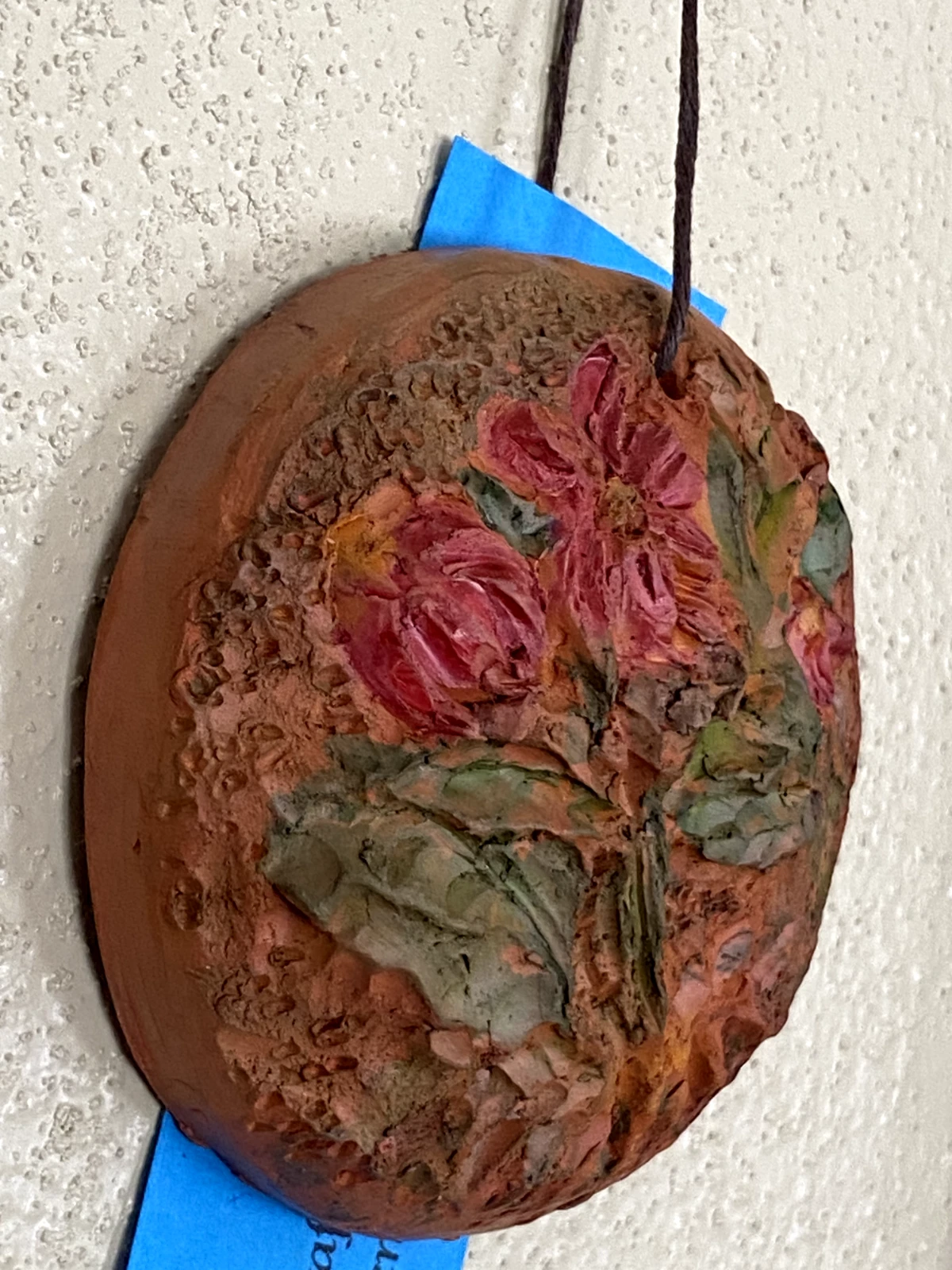 Hand Sculpted Echinacea Cookie Press – Terracotta Floral Stamp - Image 2
