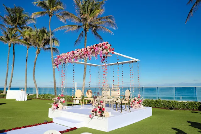 Wedding setup at The Breakers Palm Beach