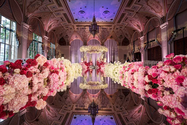 Wedding ceremony in the Mediterranean Ballroom at The Breakers Palm Beach