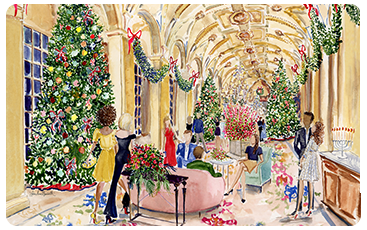 Gift card design preview featuring The Breakers tower at twilight.