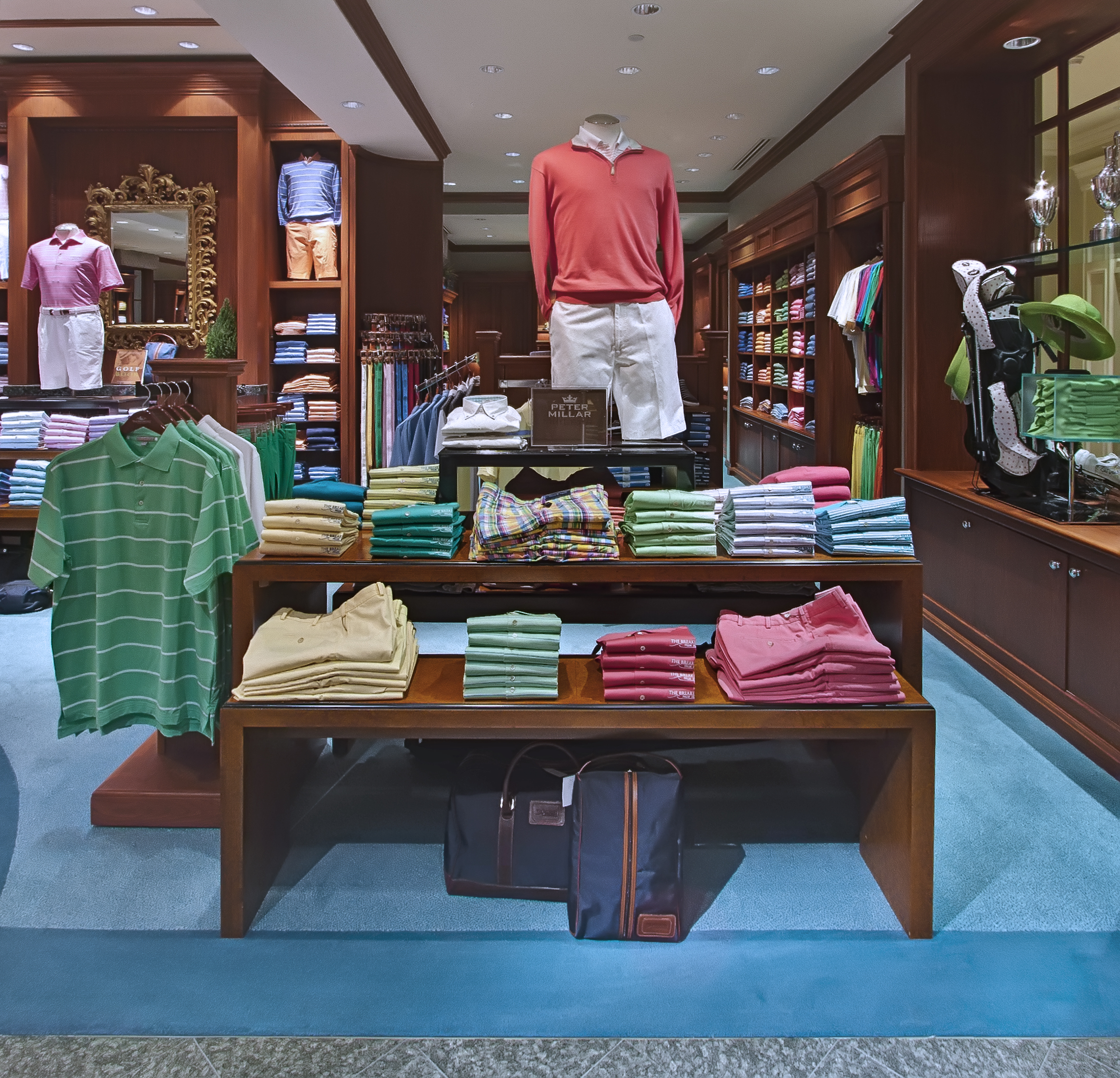Shopping boutique featuring performance sportswear and accessories 