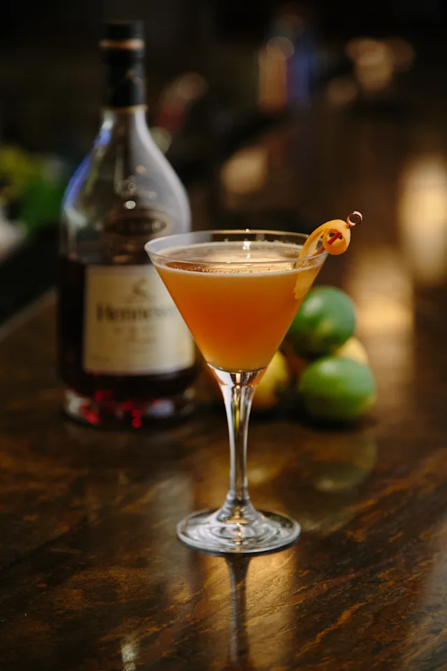 HMF Sidecar cocktail
