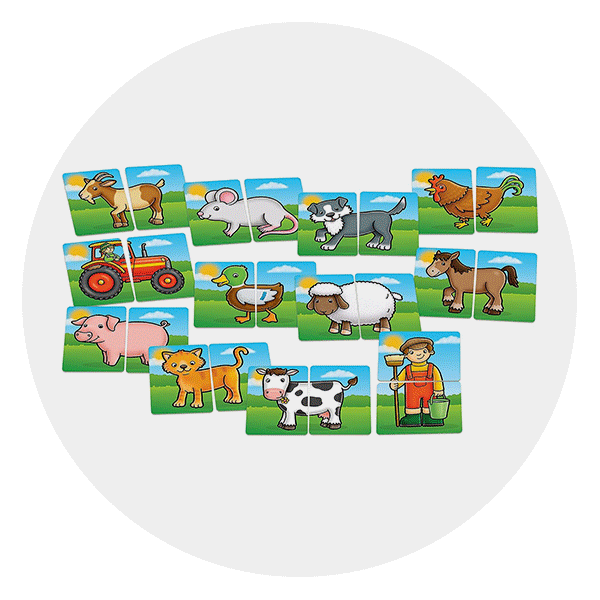 Orchard Toys Moose, Farmyard Heads & Tails Game