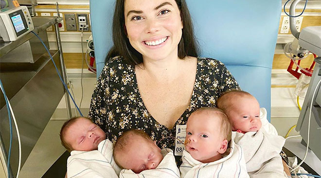 This Couple Welcomed Quadruplets Right After Adopting 4 Foster Kids