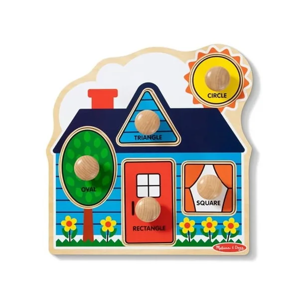Melissa & Doug First Shapes Jumbo Peg Puzzle