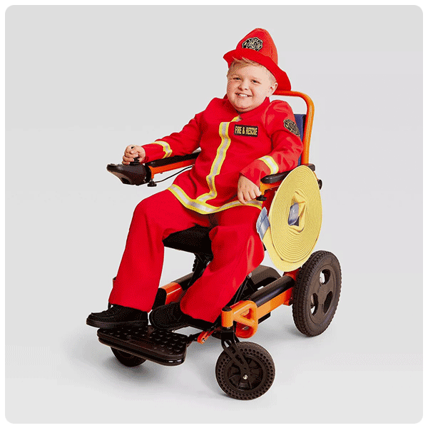 Hyde and EEK! Toddler Firefighter with Wheel Cover Adaptive Costume