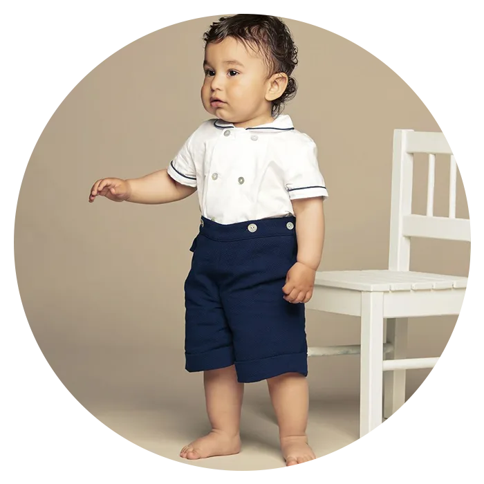 BABY BOY OUTFIT Designer Outfit Top & Shorts Soft Cotton Formal Casual Clothing 