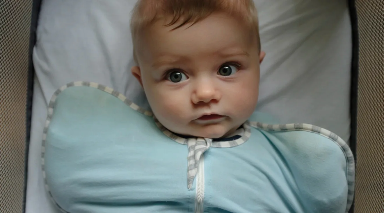 baby wearing a weighted sleep sack