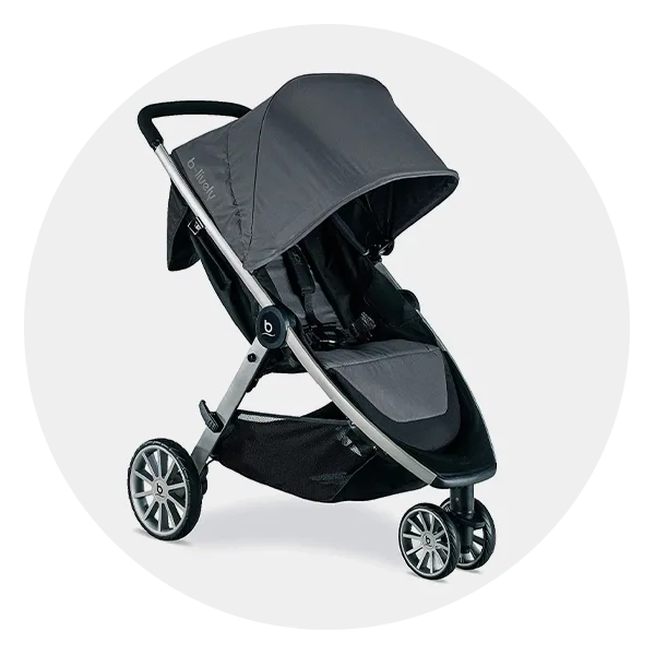 Stroller with large canopy