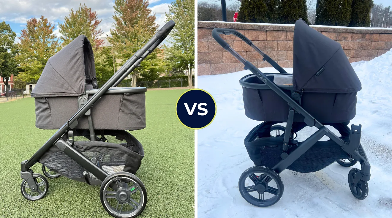 Uppababy Cruz vs Uppababy Vista strollers being tested by real parents