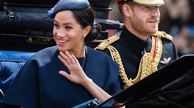 prince harry gives meghan markle a new ring.