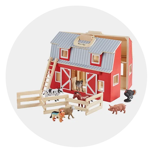 Melissa & Doug Fold and Go Wooden Barn 