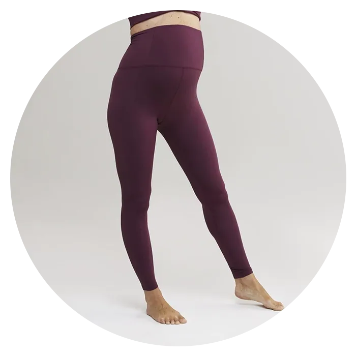 Girlfriend Collective Plum Seamless Maternity Leggings