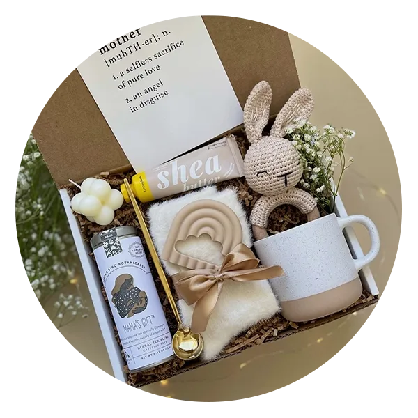 Deluxe New Mom and Baby Gift Box for Women After Birth