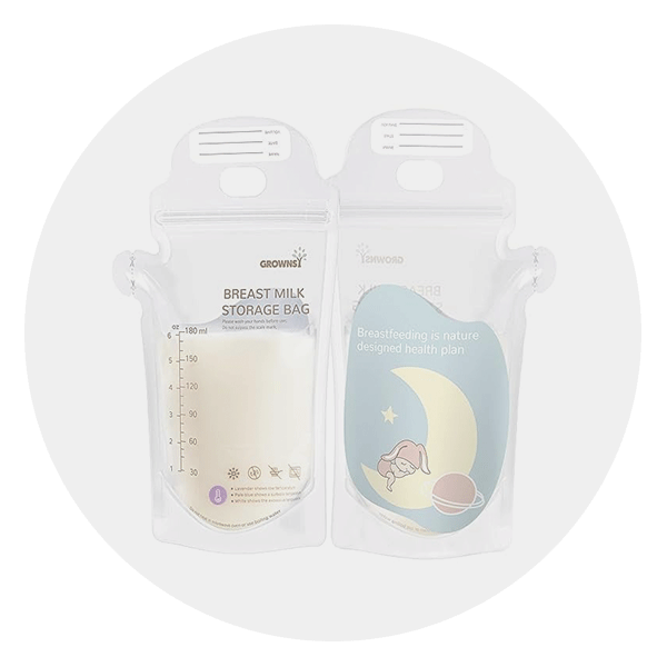 Reusable breast milk bottles for hospital use