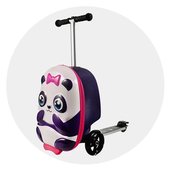 Kiddietotes Panda Luggage Scooter