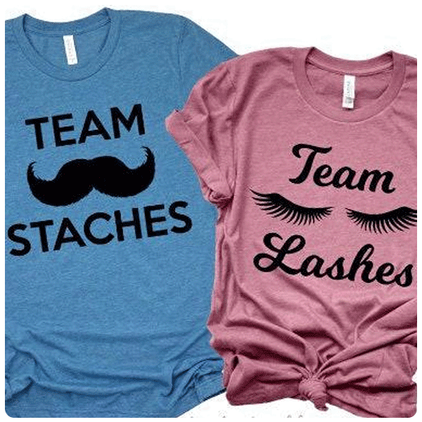 Love Lulu Bell Gender Reveal Party Shirts