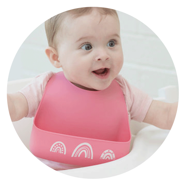 Chasing Rainbows Little Bites Bib