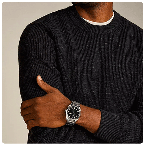 Fossil Everett Three-Hand Date Stainless Steel Watch 
