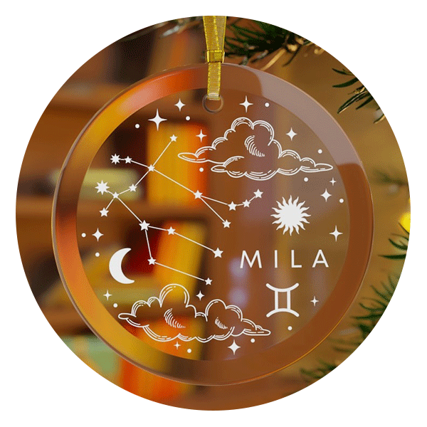 Zodiology Market Personalized Zodiac Ornament