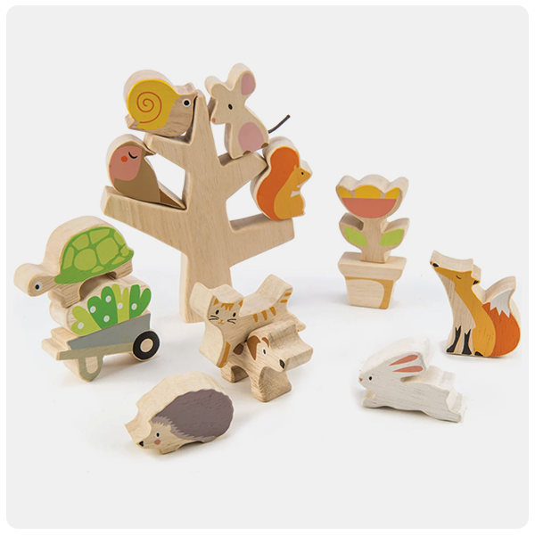 Tender Leaf Toys Stacking Garden Friends
