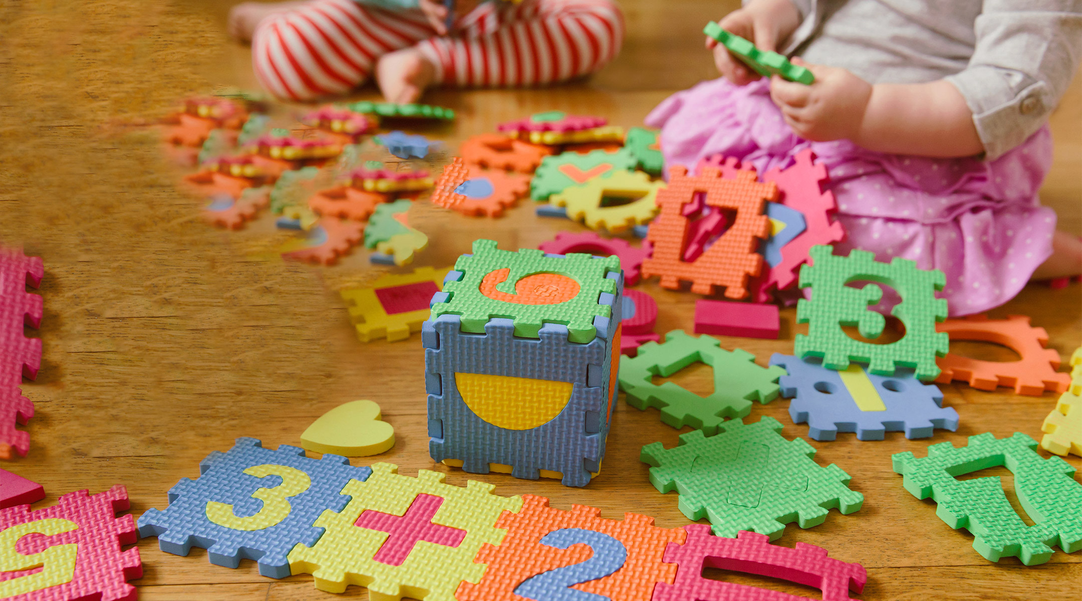 young children playing at daycare