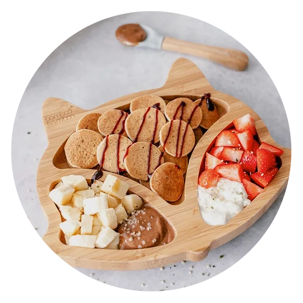 Bamboo Bamboo Fox Plate Suction Plate